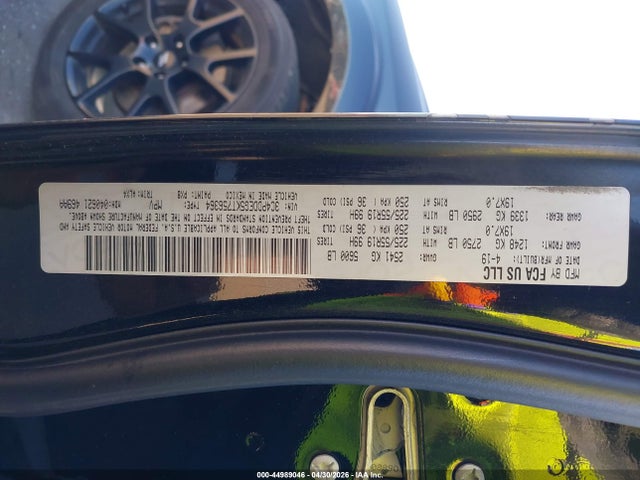 Dodge Journey Gt Awd 2019 3C4PDDEG5KT756364 Image 9
