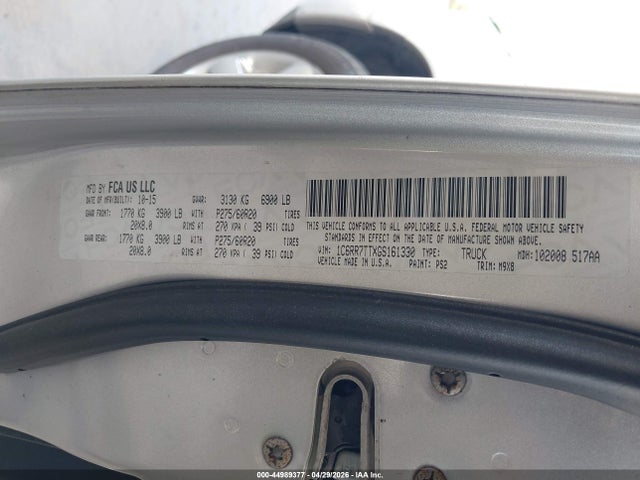 1C6RR7TTXGS161330 RAM 1500 Big Horn