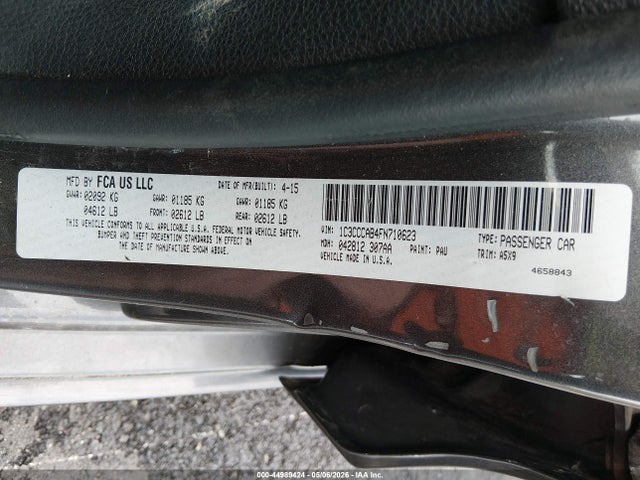 Продажа на аукционе авто 2015 Chrysler 200 Limited, vin: 1C3CCCAB4FN710623, номер лота: 44989424