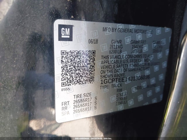 1GCPTEE14J1306036 Chevrolet Colorado Zr2