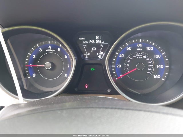 2013 Hyundai Elantra Limited მანქანა იყიდება აუქციონზე, vin: 5NPDH4AE1DH327558, აუქციონის ნომერი: 44989529
