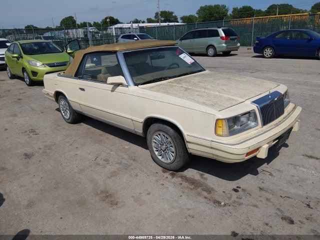Aukcja sprzedaży 1986 Chrysler Lebaron, vin: 1C3BC55D5GG227358, numer aukcji: 44989725