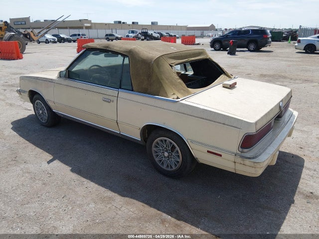 Aukcja sprzedaży 1986 Chrysler Lebaron, vin: 1C3BC55D5GG227358, numer aukcji: 44989725