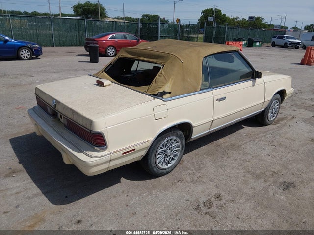 Aukcja sprzedaży 1986 Chrysler Lebaron, vin: 1C3BC55D5GG227358, numer aukcji: 44989725