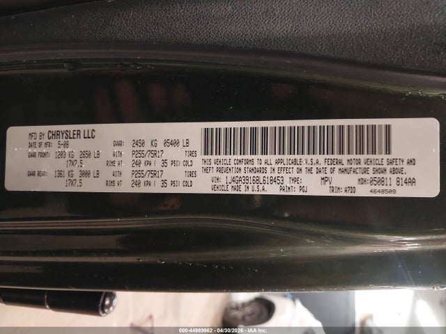 Aukcja sprzedaży 2008 Jeep Wrangler Unlimited X, vin: 1J4GA39168L618453, numer aukcji: 44989962