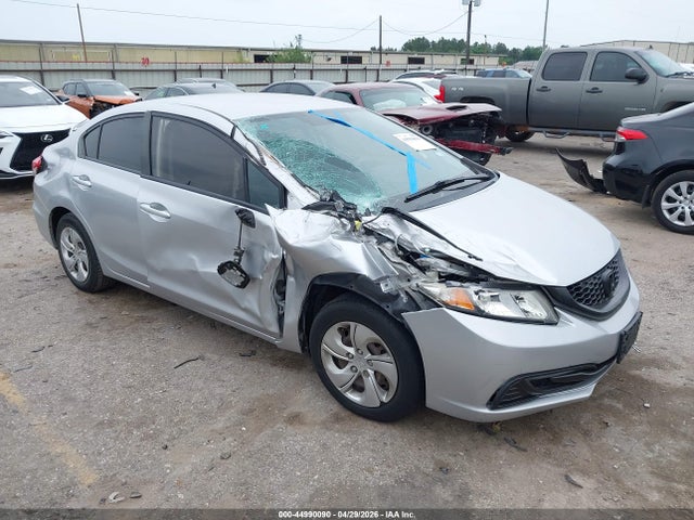 44990090 :رقم المزاد ، 19XFB2F53DE079664 vin ، 2013 Honda Civic Lx مزاد بيع