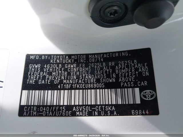 Toyota CAMRY SE 2014 4T1BF1FK0EU869005 Image 9