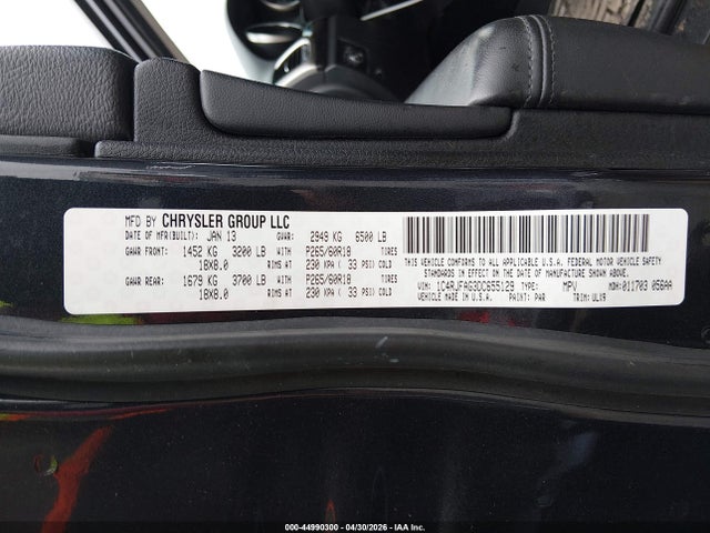 Aukcja sprzedaży 2013 Jeep Grand Cherokee Laredo, vin: 1C4RJFAG3DC655129, numer aukcji: 44990300