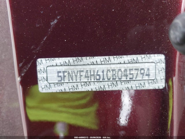 44990313 :رقم المزاد ، 5FNYF4H61CB045794 vin ، 2012 Honda Pilot Ex-l مزاد بيع