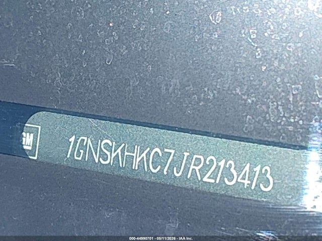 Продаж на аукціоні авто 2018 Chevrolet Suburban Lt, vin: 1GNSKHKC7JR213413, номер лоту: 44990701