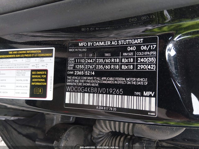 Продаж на аукціоні авто 2018 Mercedes-benz Glc 300 4matic, vin: WDC0G4KB8JV019265, номер лоту: 44991058