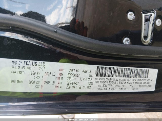 Продаж на аукціоні авто 2018 Jeep Compass Latitude 4x4, vin: 3C4NJDBB5JT145564, номер лоту: 44991090