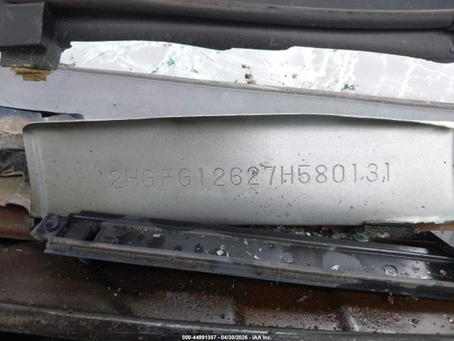 44991387 :رقم المزاد ، 2HGFG12627H580131 vin ، 2007 Honda Civic Lx مزاد بيع