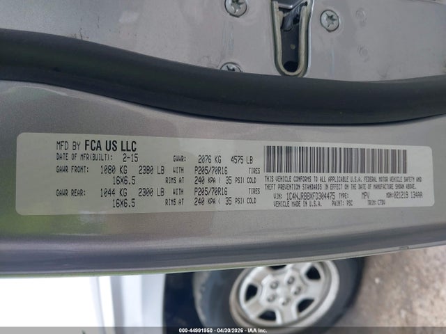 Aukcja sprzedaży 2015 Jeep Patriot Sport, vin: 1C4NJRBBXFD304475, numer aukcji: 44991950