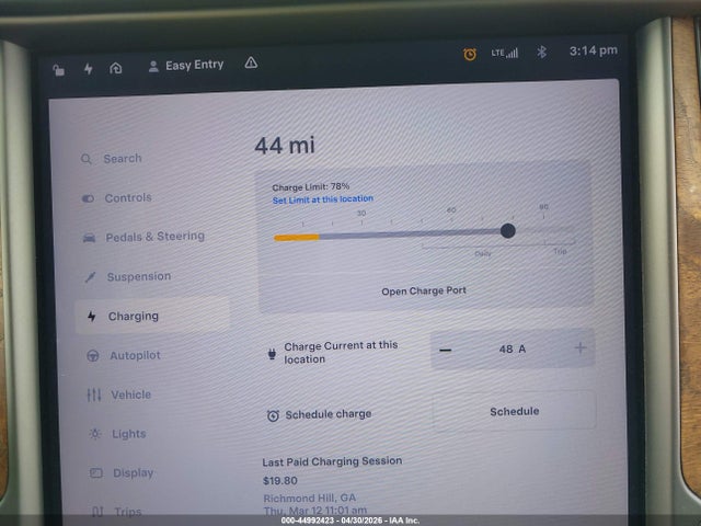 Продажа на аукционе авто 2020 Tesla Model X Long Range Dual Motor All-wheel Drive/long Range Plus Dual Motor All-wheel Drive, vin: 5YJXCDE26LF221325, номер лота: 44992423
