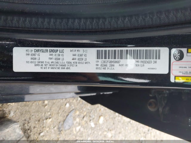 Продажа на аукционе авто 2011 Chrysler 200 Limited, vin: 1C3BC2FG8BN580687, номер лота: 44992465