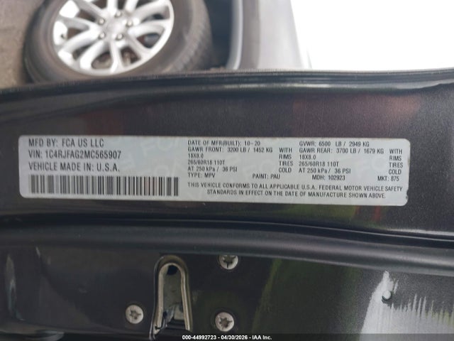 Jeep Grand Cherokee Laredo E 4x4 2021 1C4RJFAG2MC565907 Image 9