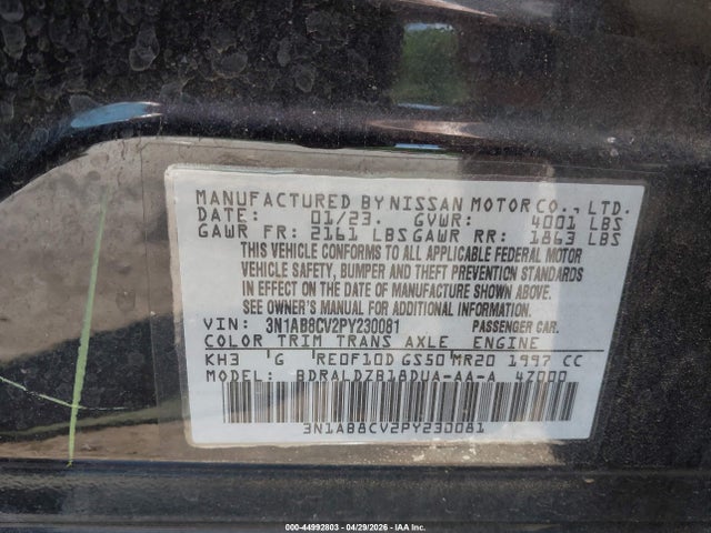 Nissan Sentra Sv Xtronic Cvt 2023 3N1AB8CV2PY230081 Image 9