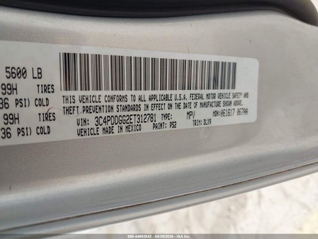 Aukcja sprzedaży 2014 Dodge Journey Crossroad, vin: 3C4PDDGG2ET312781, numer aukcji: 44992843