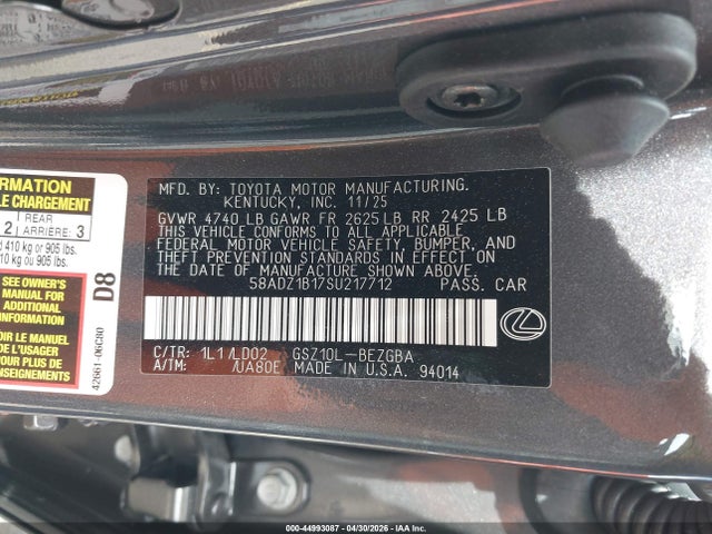 Lexus ES 350 2025 58ADZ1B17SU217712 Image 9