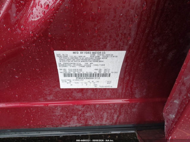 Ford FLEX SEL 2016 2FMGK5C86GBA13153 Image 9
