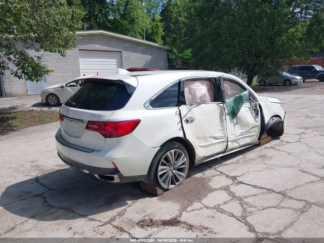 Продаж на аукціоні авто 2017 Acura Mdx Technology Package, vin: 5FRYD3H52HB005009, номер лоту: 44993360
