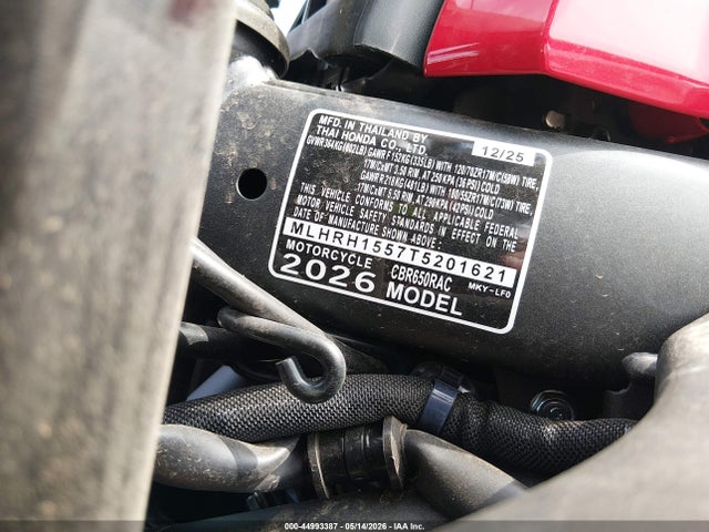 Honda CBR650 R 2026 MLHRH1557T5201621 Image 10