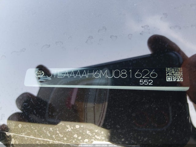 JTEAAAAH6MJ081626 Toyota Venza Xle