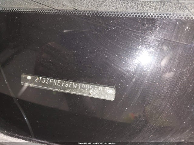 2015 Toyota Rav4 Le მანქანა იყიდება აუქციონზე, vin: 2T3ZFREV9FW190559, აუქციონის ნომერი: 44993663