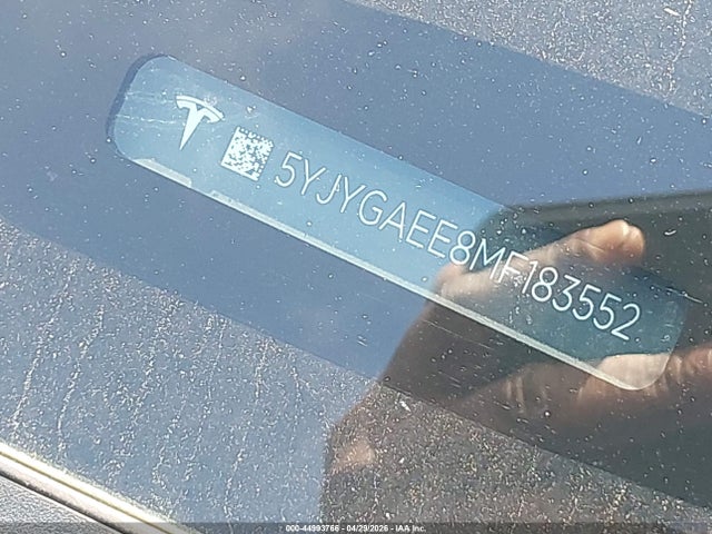 Aukcja sprzedaży 2021 Tesla Model Y Long Range Dual Motor All-wheel Drive, vin: 5YJYGAEE8MF183552, numer aukcji: 44993766