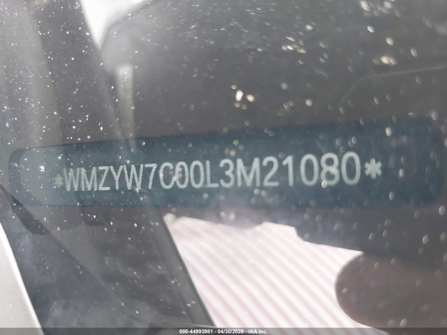 44993981 :رقم المزاد ، WMZYW7C00L3M21080 vin ، 2020 Mini Countryman Cooper S مزاد بيع