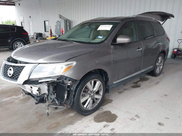 2013 Nissan Pathfinder Platinum მანქანა იყიდება აუქციონზე, vin: 5N1AR2MN9DC606764, აუქციონის ნომერი: 44994033