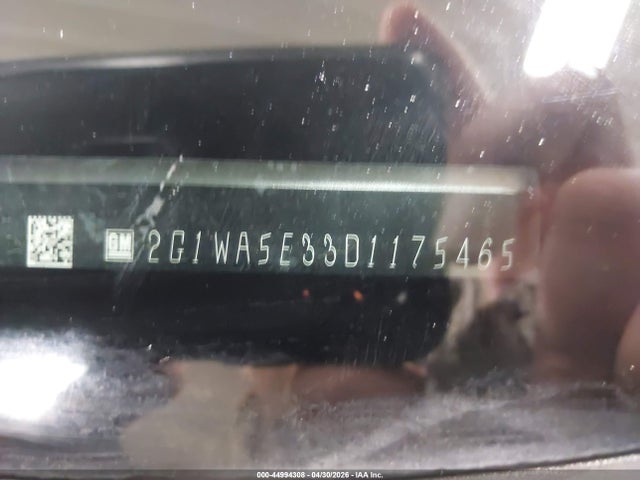44994308 :رقم المزاد ، 2G1WA5E33D1175465 vin ، 2013 Chevrolet Impala Ls مزاد بيع