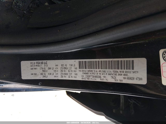 2019 Ram 1500 Big Horn/lone Star  4x4 5'7 Box მანქანა იყიდება აუქციონზე, vin: 1C6SRFFT6KN893386, აუქციონის ნომერი: 44994509