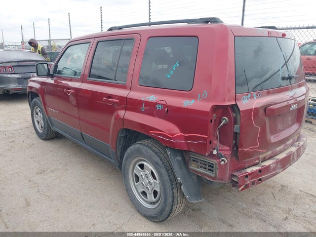 2014 Jeep Patriot Sport მანქანა იყიდება აუქციონზე, vin: 1C4NJPBA1ED842833, აუქციონის ნომერი: 44994694
