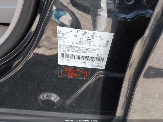 Продаж на аукціоні авто 2010 Ford Edge Limited, vin: 2FMDK3KC4ABA43871, номер лоту: 44994783