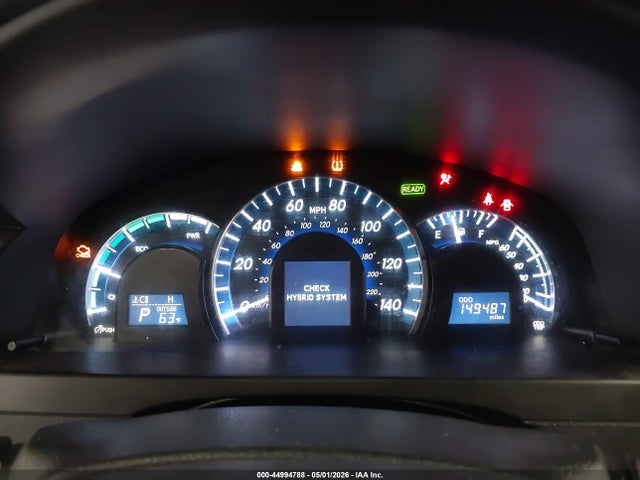 2012 Toyota Camry Hybrid Le მანქანა იყიდება აუქციონზე, vin: 4T1BD1FK1CU047039, აუქციონის ნომერი: 44994788