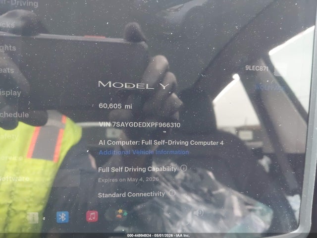 Tesla Model Y Rwd 2023 7SAYGDEDXPF966310 Image 7