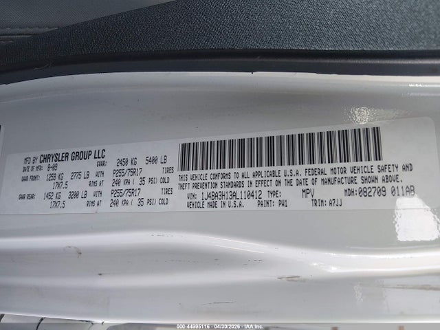 Aukcja sprzedaży 2010 Jeep Wrangler Unlimited Sport, vin: 1J4BA3H13AL110412, numer aukcji: 44995116