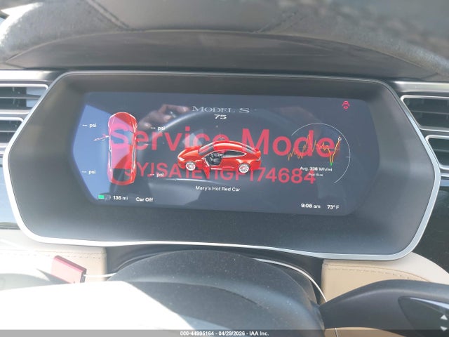 2016 Tesla Model S 60/70/75/85 მანქანა იყიდება აუქციონზე, vin: 5YJSA1E11GF174684, აუქციონის ნომერი: 44995164