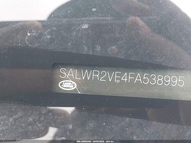 Aukcja sprzedaży 2015 Land Rover Range Rover Sport 3.0l V6 Supercharged Hse, vin: SALWR2VF4FA538995, numer aukcji: 44995260