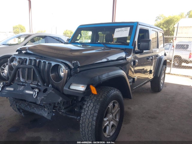 2020 Jeep Wrangler Unlimited Sport S 4x4 მანქანა იყიდება აუქციონზე, vin: 1c4hjxdg3Lw267523, აუქციონის ნომერი: 44995299
