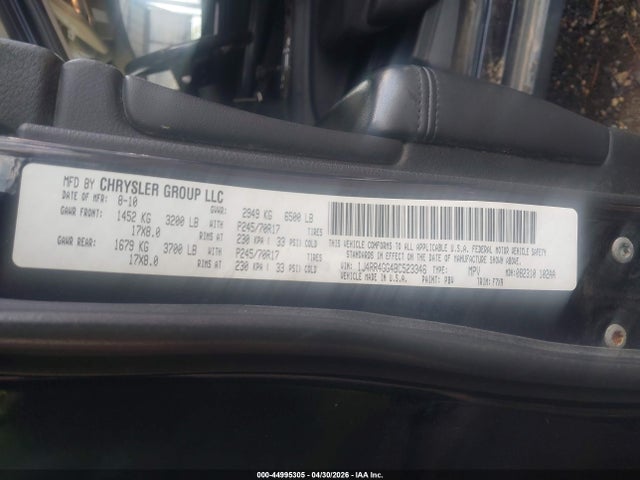 Aukcja sprzedaży 2011 Jeep Grand Cherokee Laredo, vin: 1J4RR4GG4BC523346, numer aukcji: 44995305