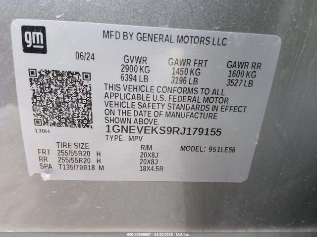 Chevrolet Traverse Awd Ls 2024 1GNEVEKS9RJ179155 Image 9