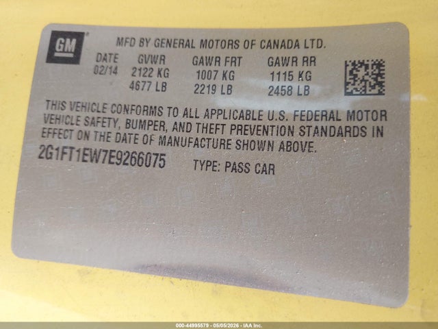 Chevrolet CAMARO 2SS 2014 2G1FT1EW7E9266075 Image 9