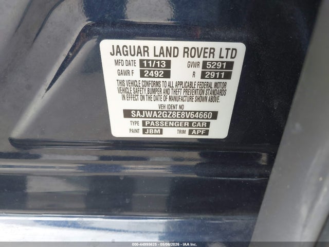 Продажа на аукционе авто 2014 Jaguar Xj Xjl Portfolio, vin: SAJWA2GZ8E8V64660, номер лота: 44995625