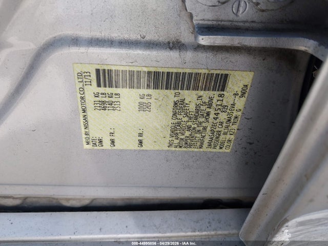 1N4AA5AP2EC445118 Nissan Maxima 3.5 S/3.5 Sv