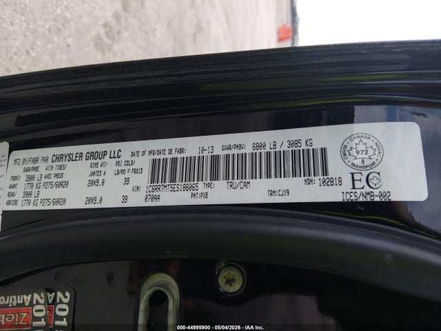 Продаж на аукціоні авто 2014 Ram 1500 Sport, vin: 1C6RR7MT5ES186065, номер лоту: 44995900