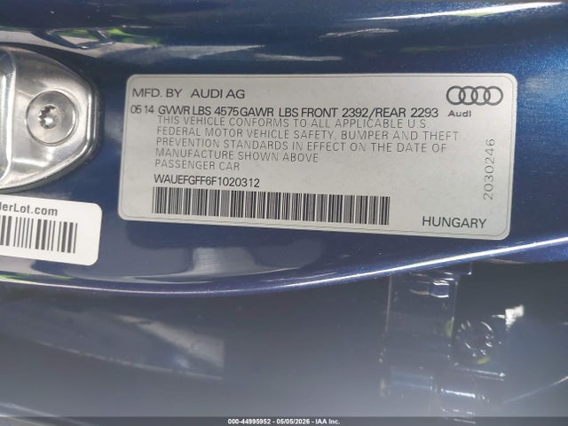 Audi A3 2.0t Premium 2015 WAUEFGFF6F1020312 Image 9