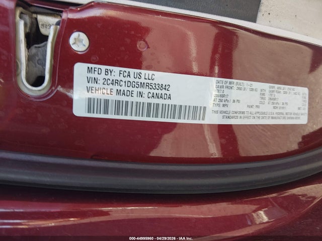 Chrysler Voyager Lxi 2021 2C4RC1DG5MR533842 Image 9